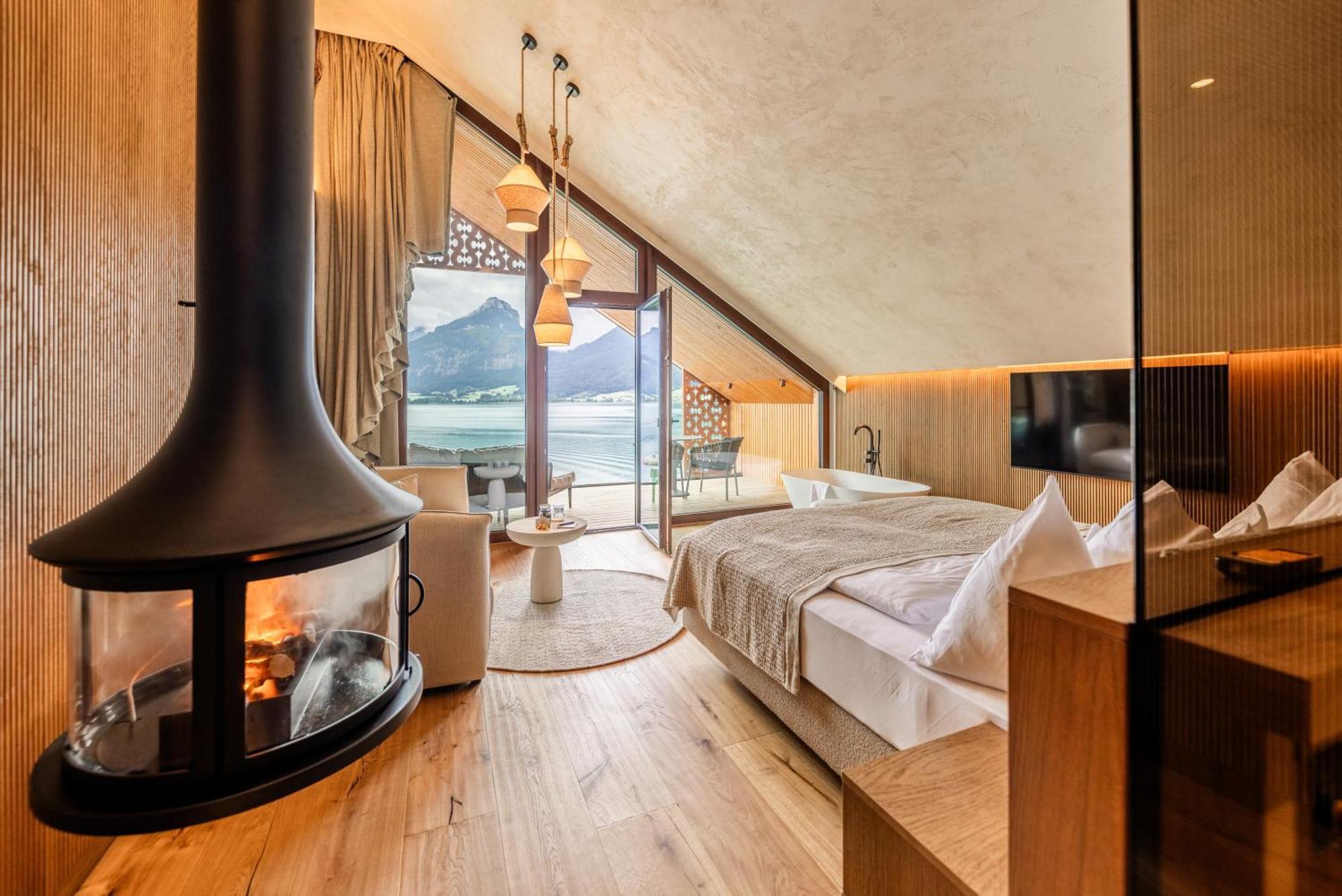 Hotel Seevilla Wolfgangsee Saint Wolfgang Oda fotoğraf